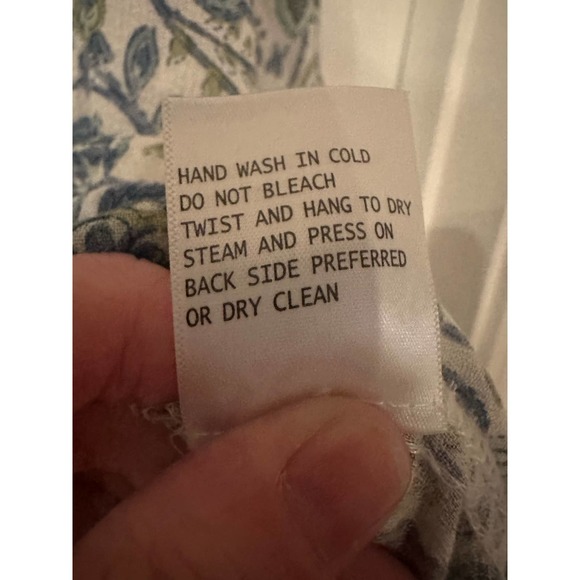 Cynthia Rowley Plus Size 1X Floral Ruffle Bell Sleeve Blouse Cottage Bohemian - Picture 6 of 8